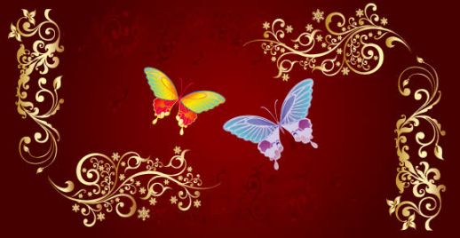 Butterfly and Flower Vector Free Butterfly and Flower Vector Free