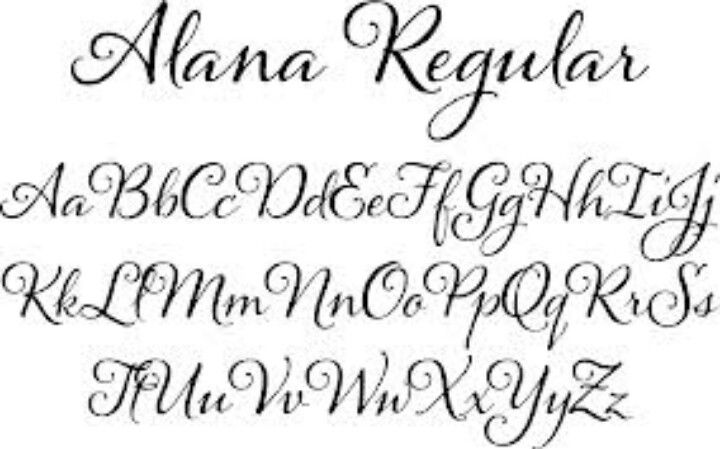 Calligraphy Alphabet Fonts