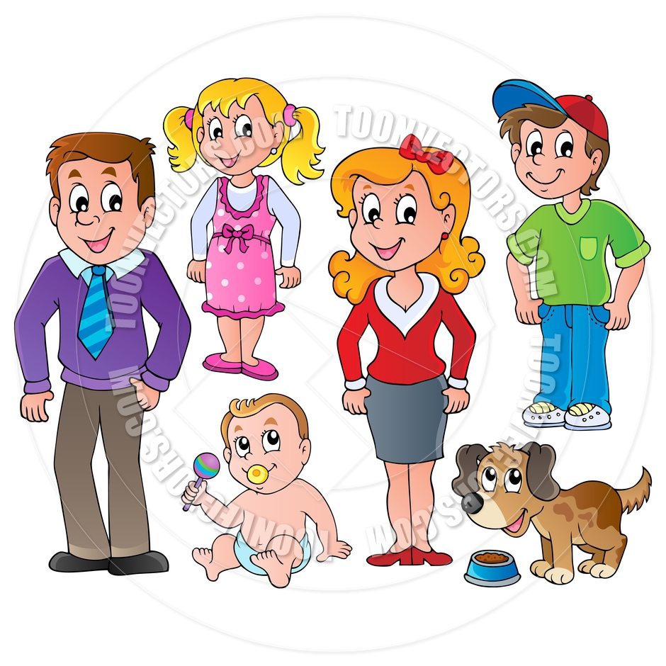 Cartoon People Family Cartoon People Family