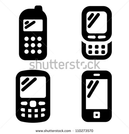 Cell Phone Icon Vector