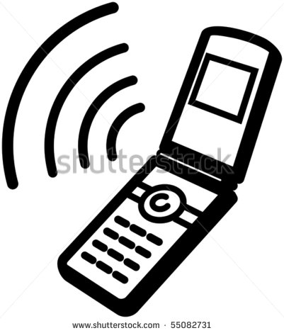 Cell Phone Ringing Clip Art