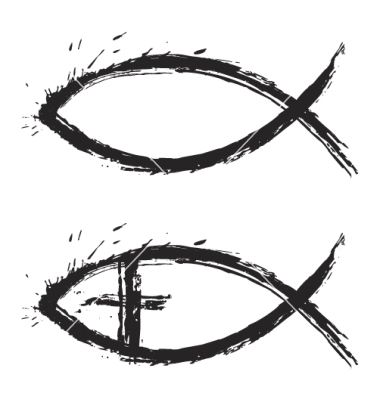 9 Jesus Fish Symbol Vector Images