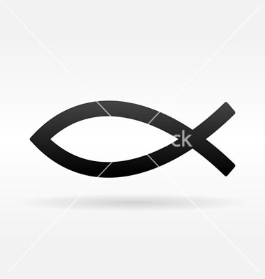 Christian Fish Symbol Vector