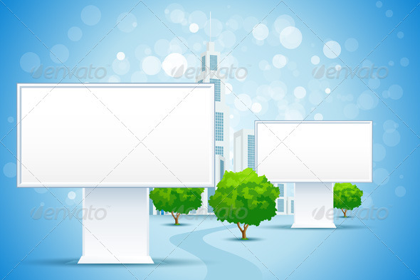 City Billboard Template Photoshop