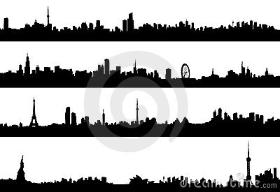 Cityscape Silhouette Vector