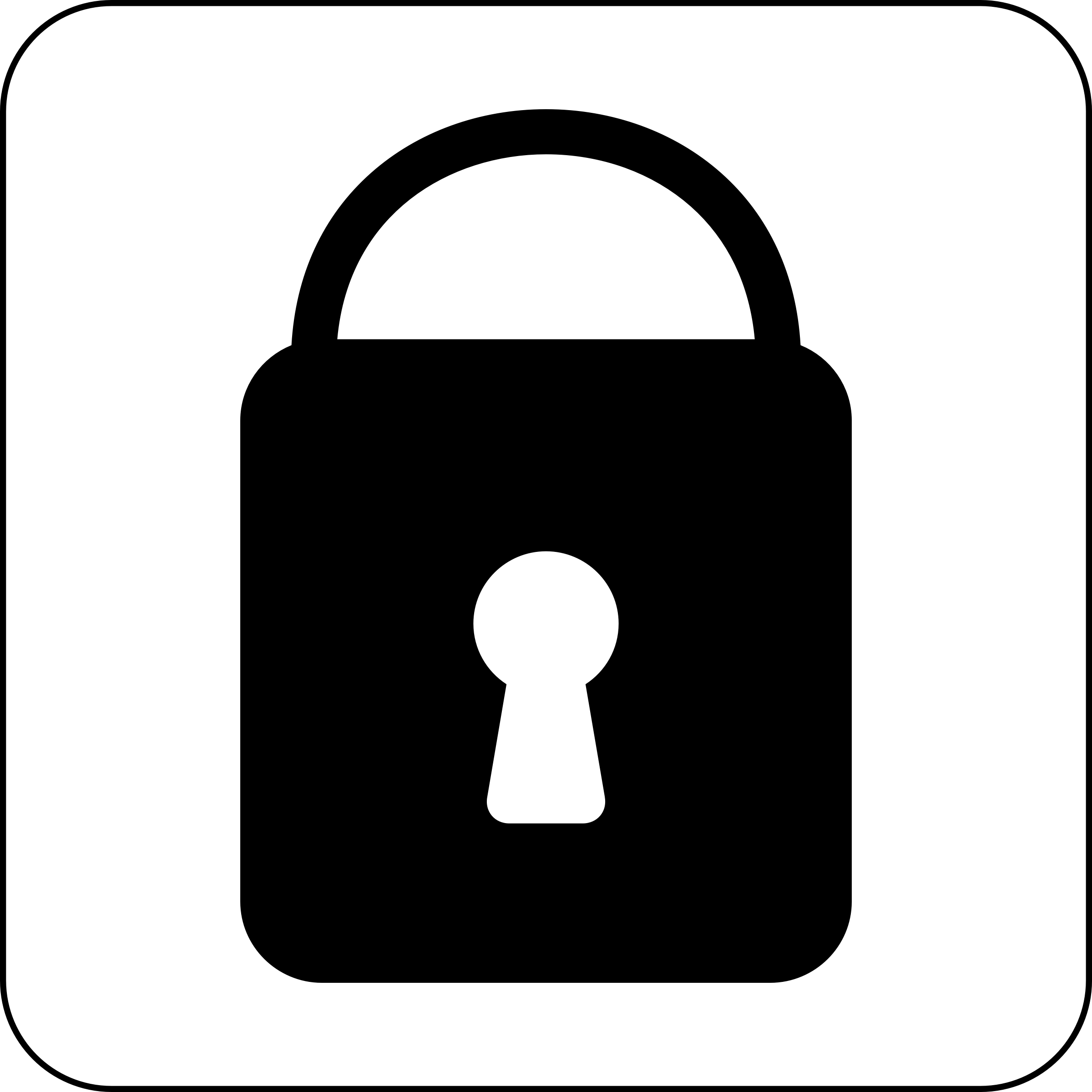 Clip Art Black and White Lock Icon