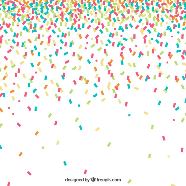 Colorful Confetti Vector Free