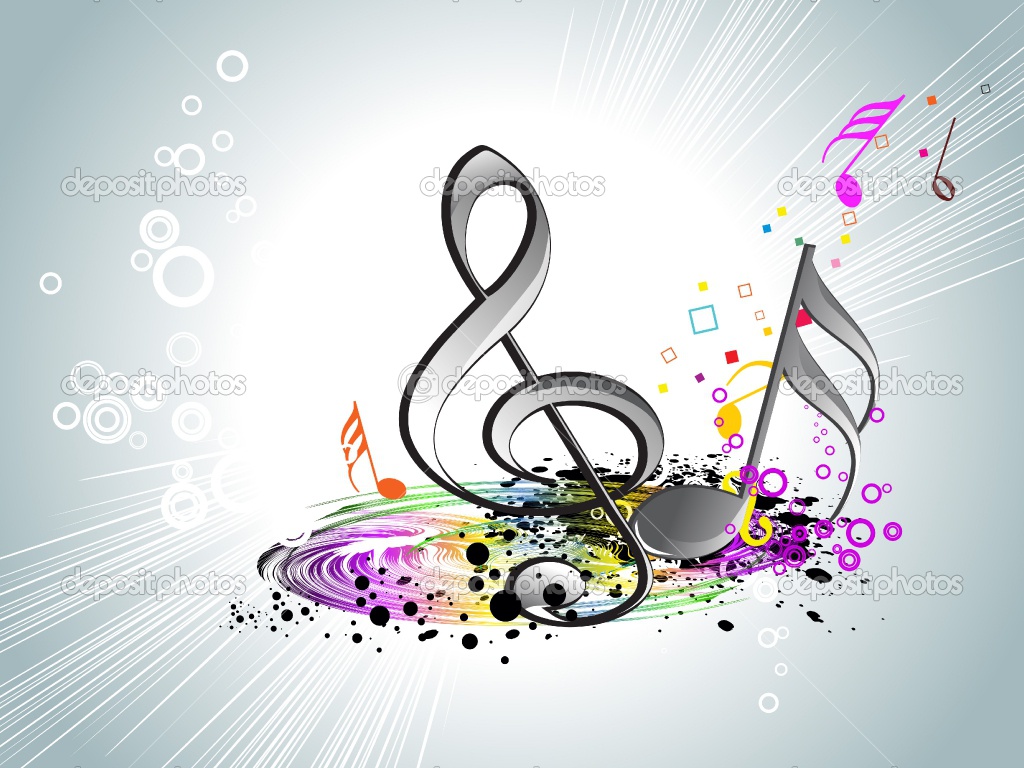 Colorful Music Notes