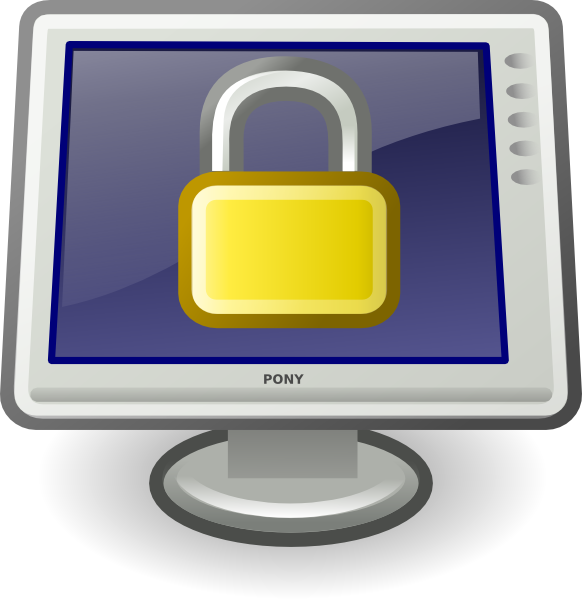 Computer Lock Clip Art