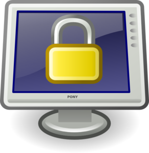 Computer Lock Clip Art