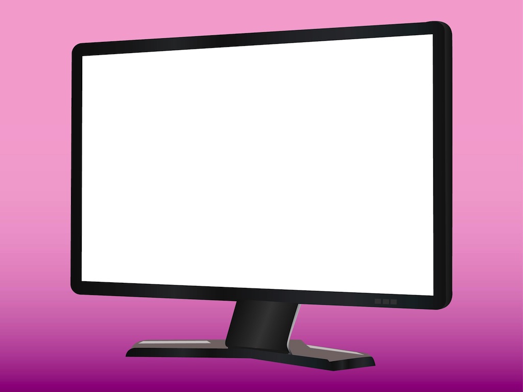 Computer Monitor Vector Free