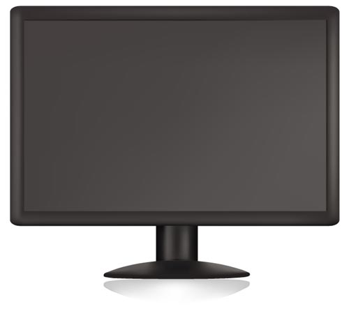 Computer Monitor Vector