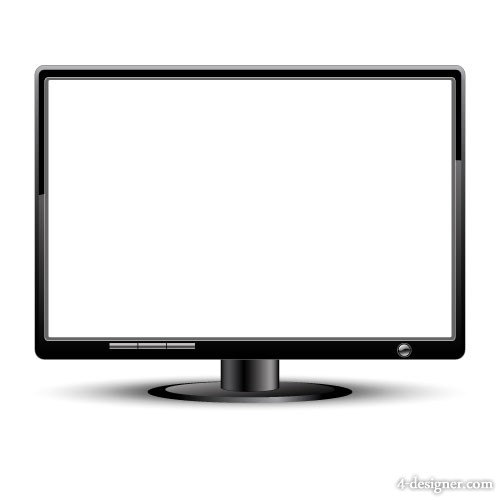 Computer Monitor Vector