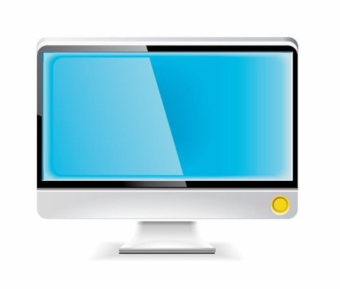 Computer Monitor Vector