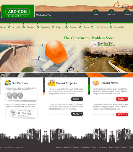 Construction Website Templates Free Download