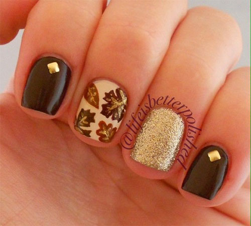 11 Easy Fall Nail Designs Images