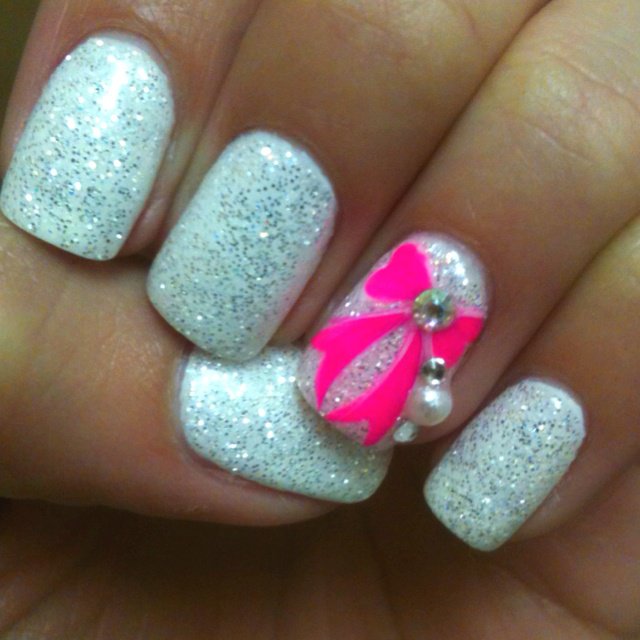 Cute Nail Designs with Bows