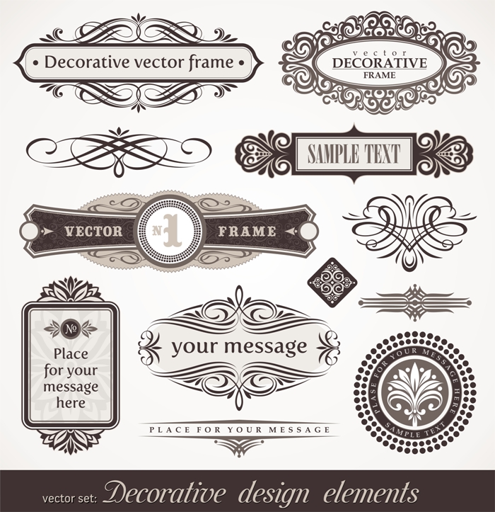 Decorative Design Elements Vector