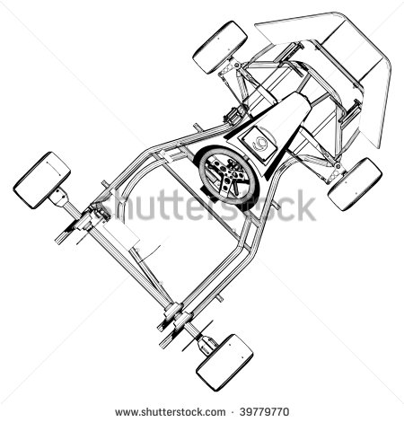 Dirt Track Race Car Vector