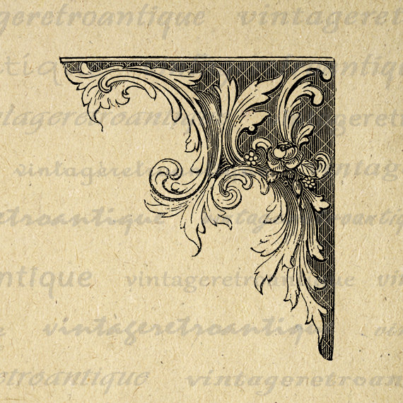 Elegant Corner Designs Clip Art