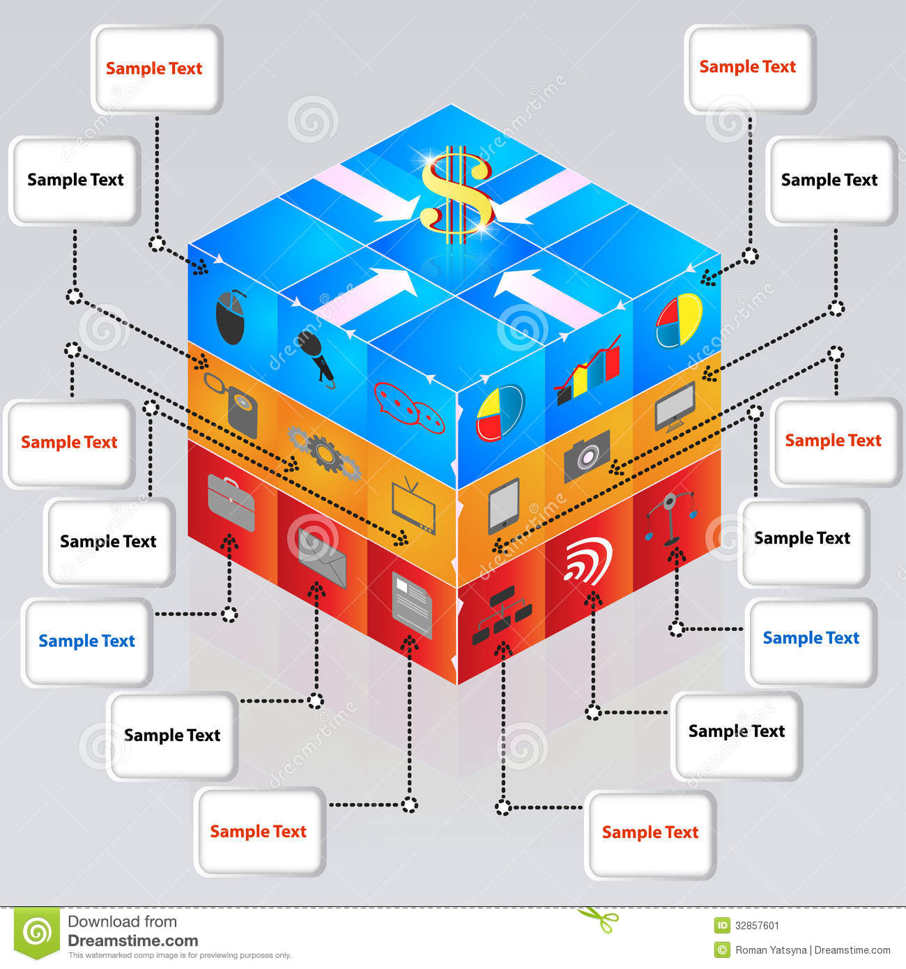 Element Cube Template