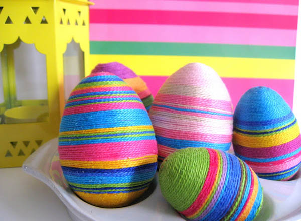 Embroidery Thread Easter Eggs