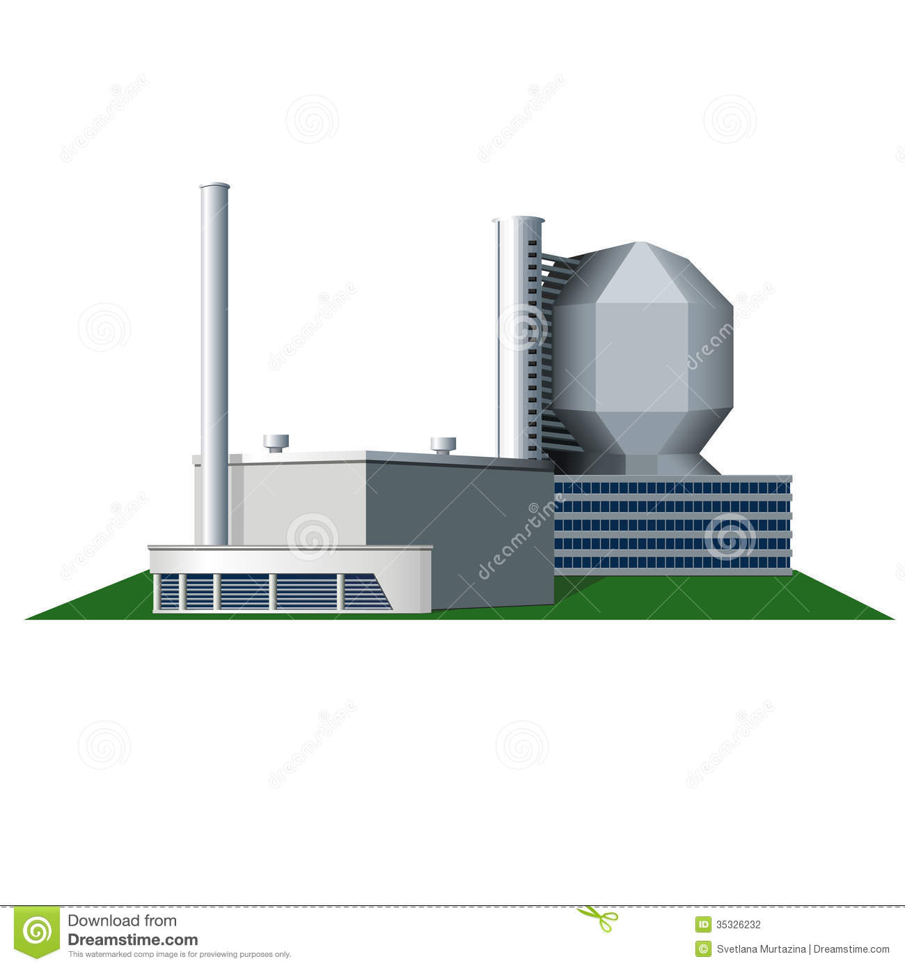 Factory Building Vector Icon