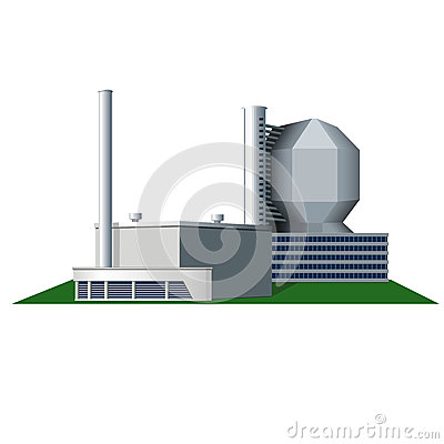 Factory Building Vector Icon