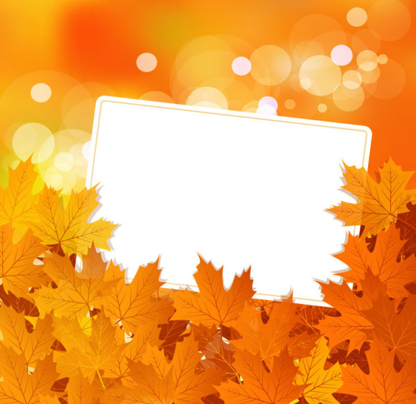 Fall Leaf Border Vector