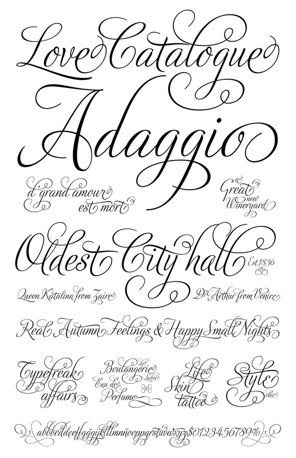 Fancy Wedding Script Fonts