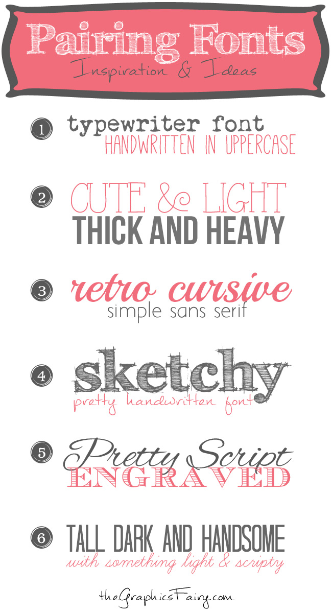 Favorite Font Pairings