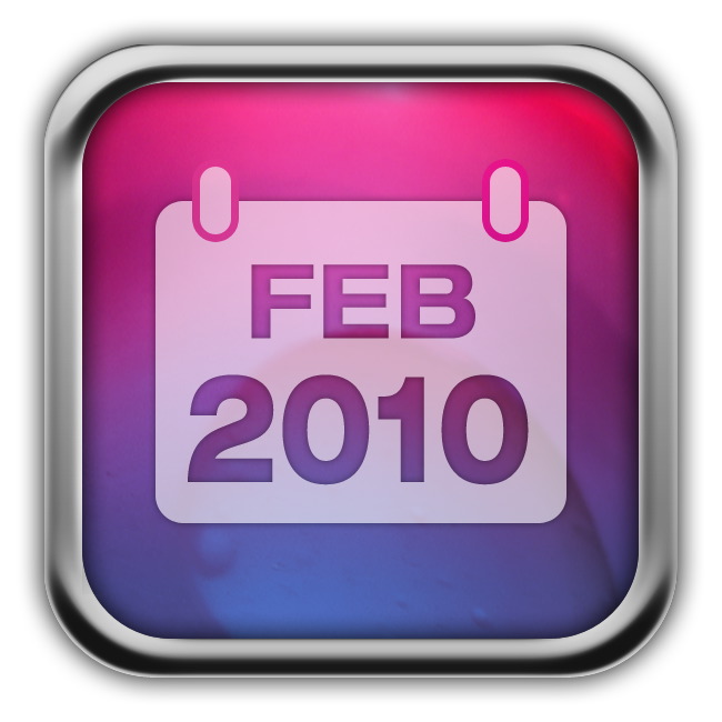 February Calendar Icons