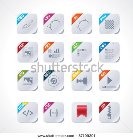 File Type Icons Vector Free