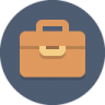 Flat Briefcase Icon