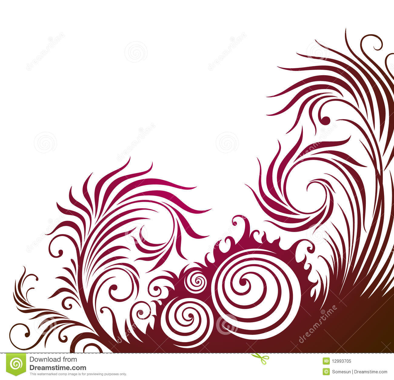 Floral Pattern Vector Corner