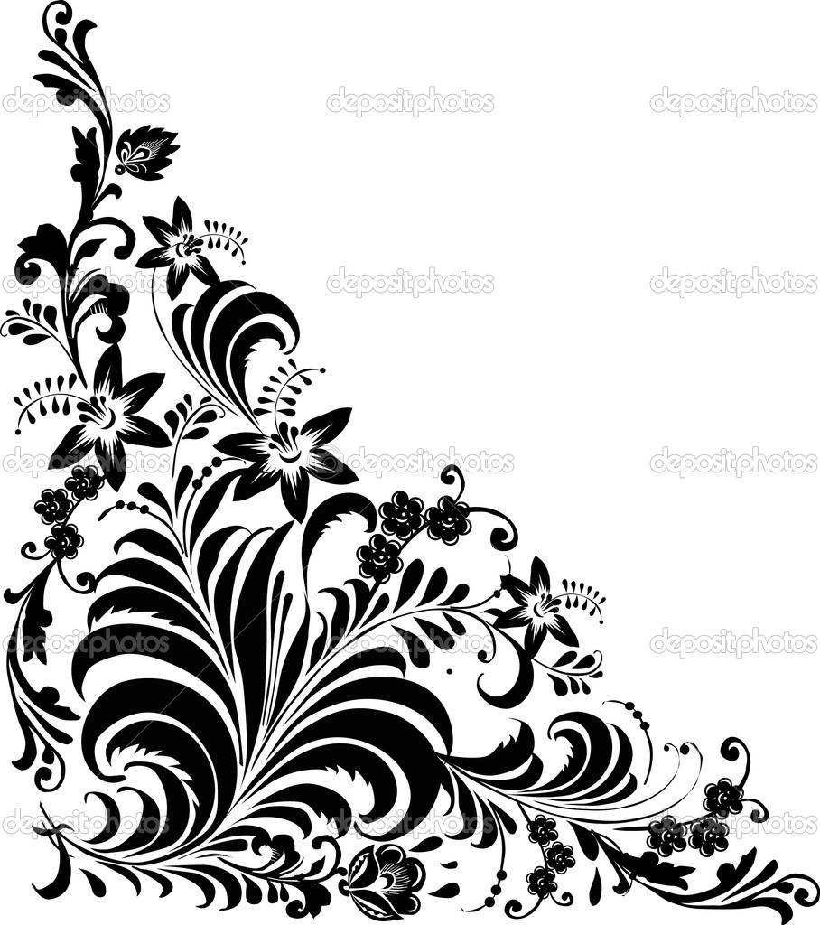 Floral Pattern Vector Corner