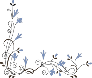 Flower Corner Border Clip Art