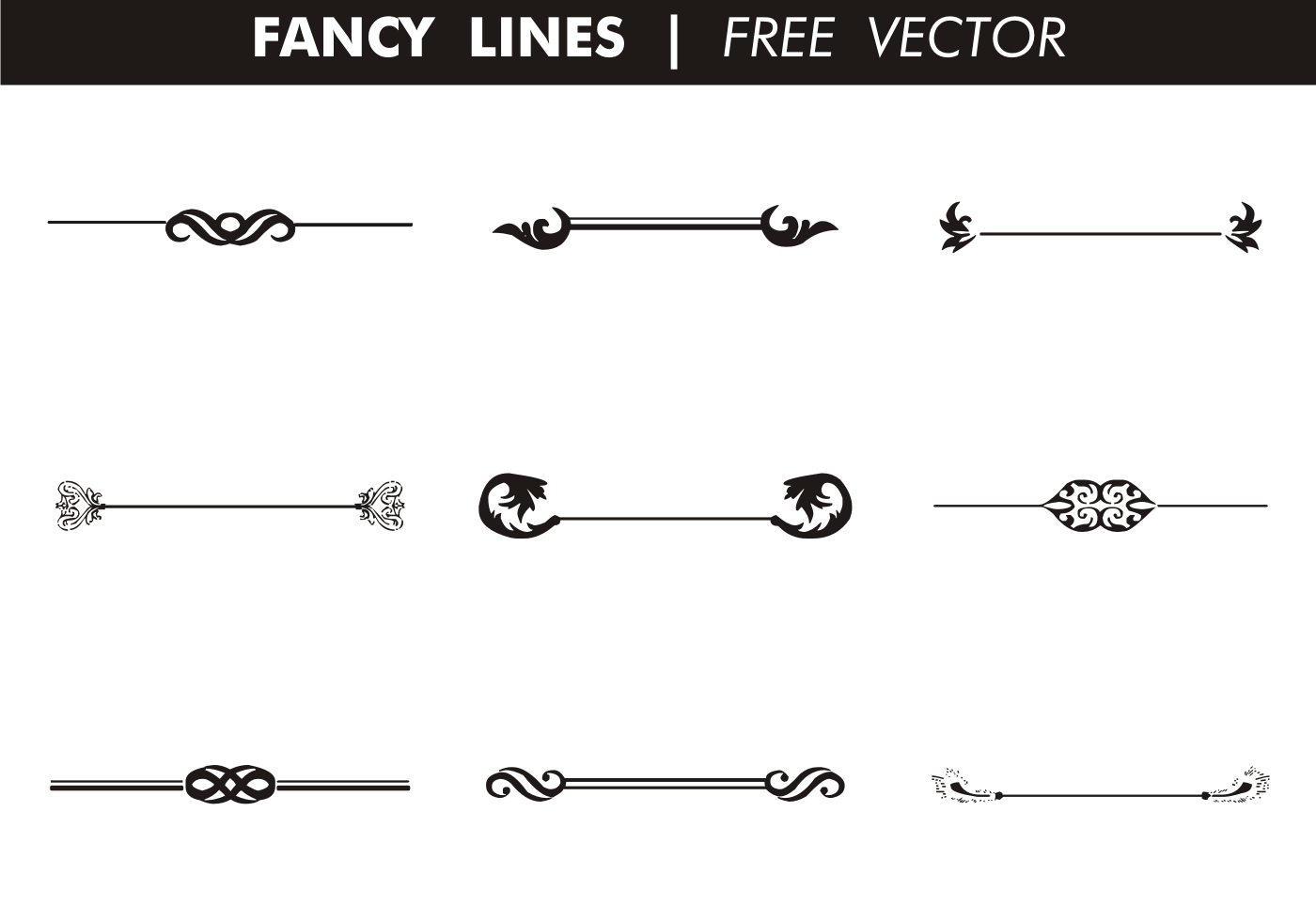 Free Decorative Vector Lines