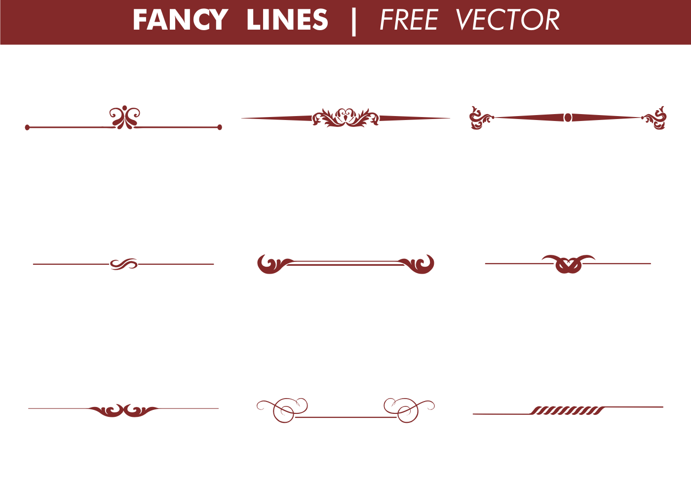 Free Decorative Vector Lines