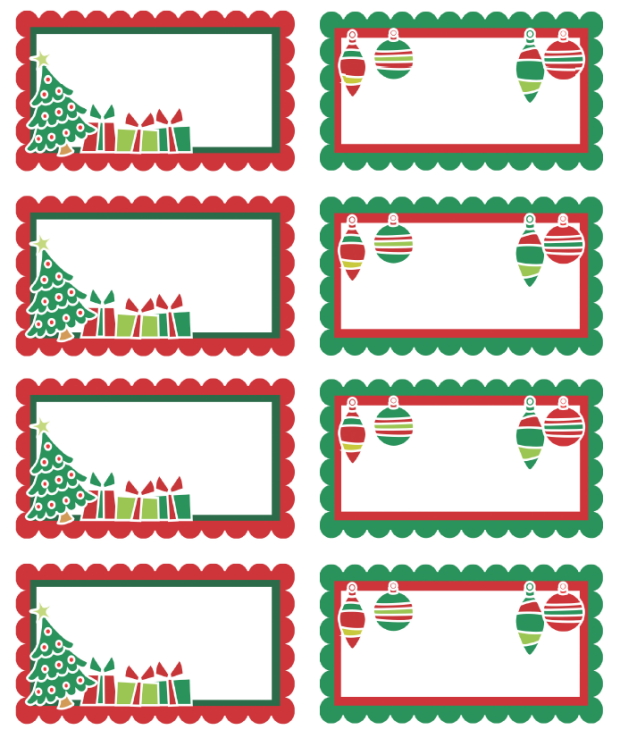 Free Printable Christmas Labels Templates