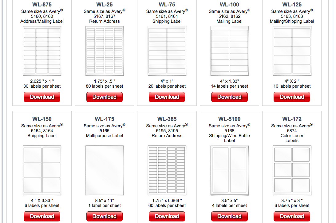 Free Printable Label Templates