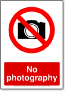 Free Printable No Photography Signs