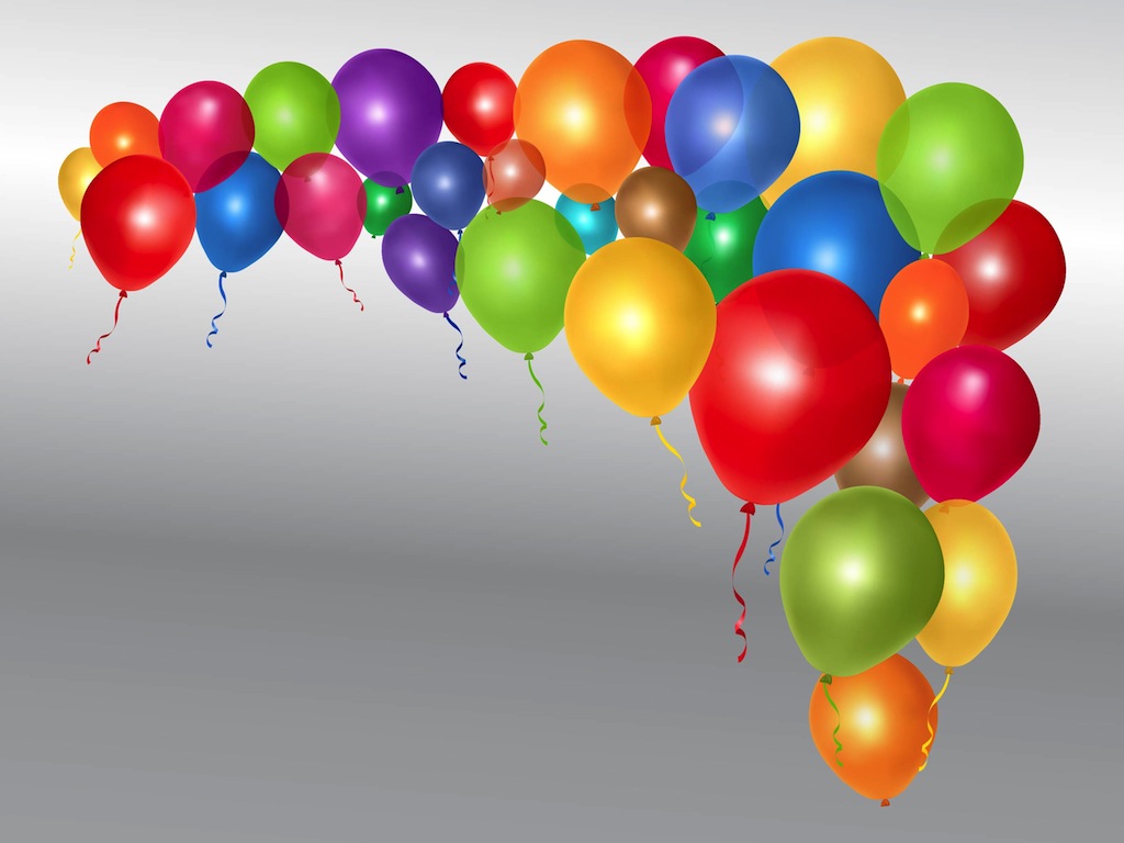 Free Vector Birthday Balloons