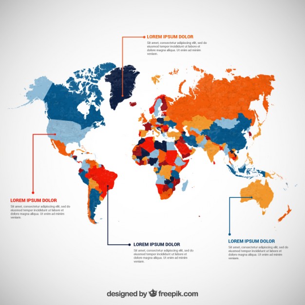 Free Vector World Map