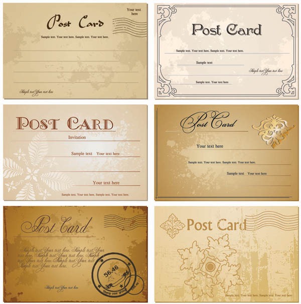 Free Vintage Postcard Templates