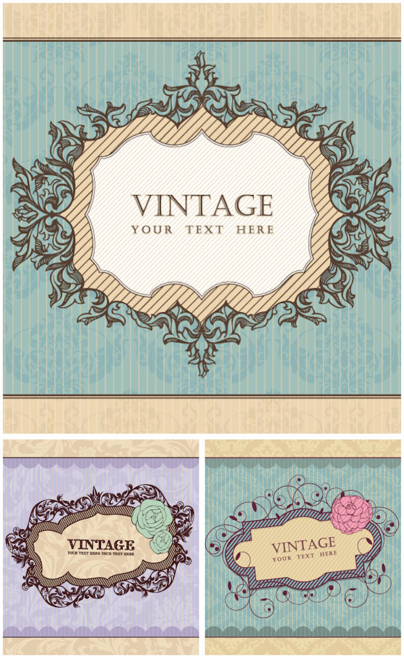 Free Vintage Vector Frames