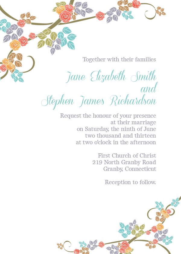 Free Wedding Invitation Border Templates Free Wedding Invitation Border Templates