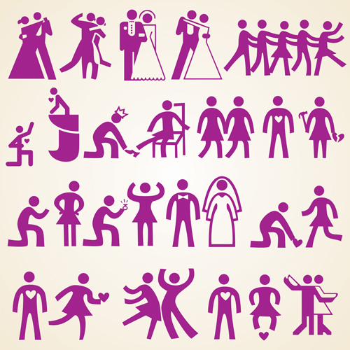 Free Wedding Silhouette Vector