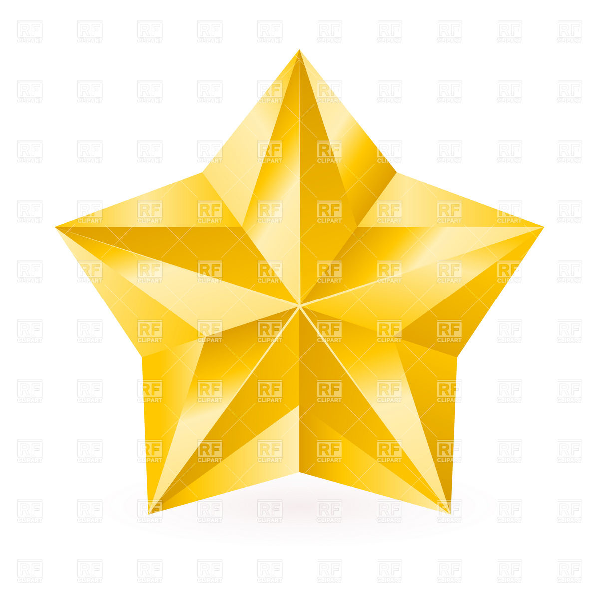 Gold Star Clip Art Free