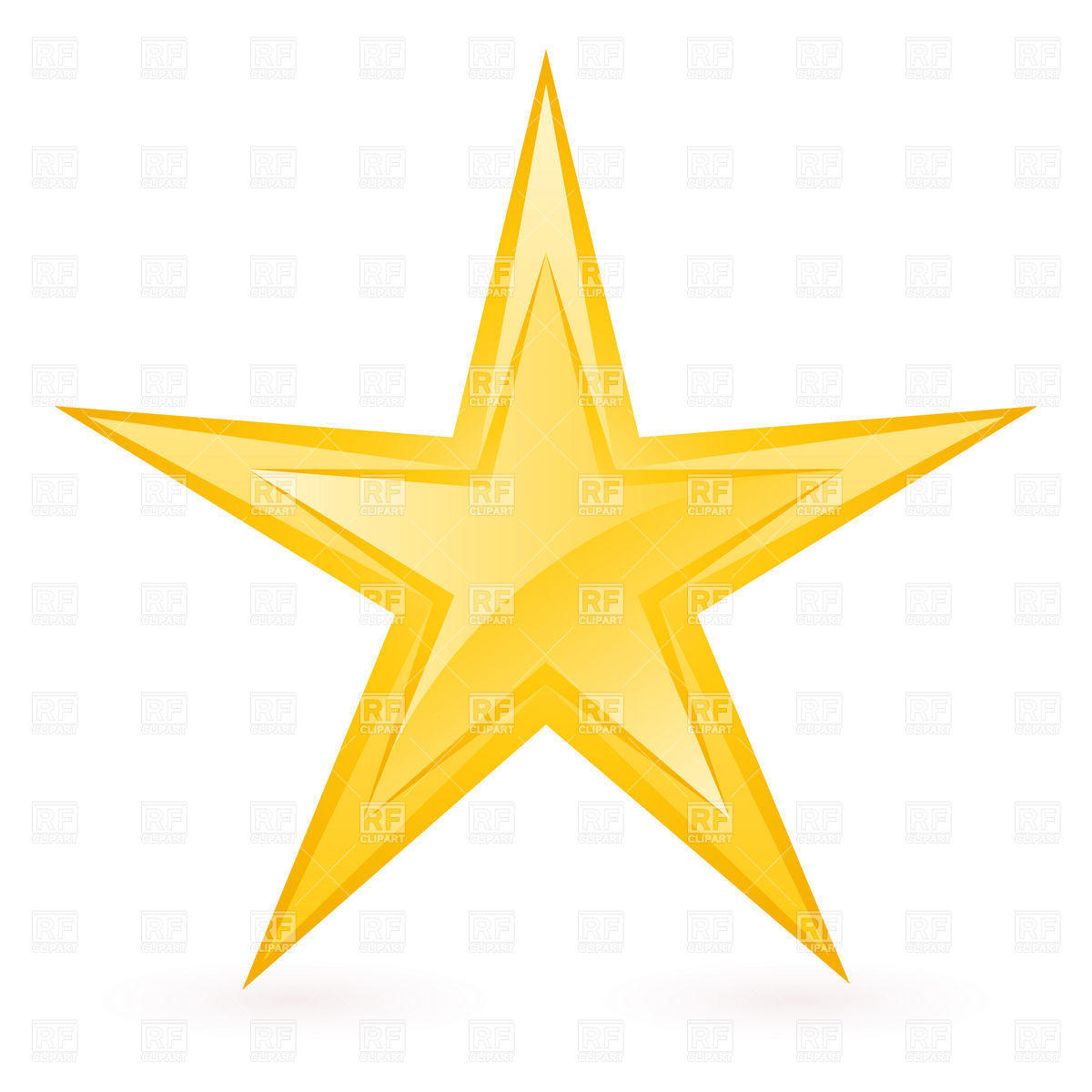 Gold Star Clip Art